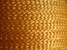 Cordón cadeneta para pelo fofuchas - Amarillo Oro x1m