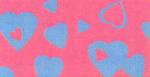 Goma Eva 35x47 Corazones Azul Fondo Fucsia 2mm