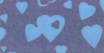 Goma Eva 35x47 Corazones Azul Fondo Morado 2mm